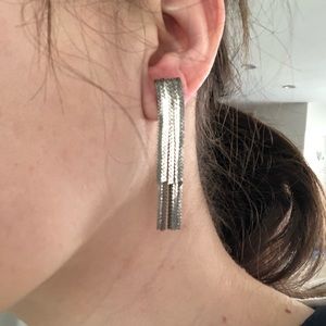 Silver earrings